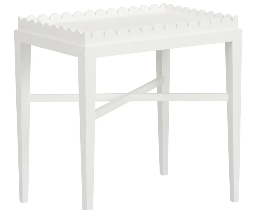 Wildwood Furniture 400063-CUSTOM Scallop Side Table Wildwood Furniture 400063-CUSTOM Scallop Side Table