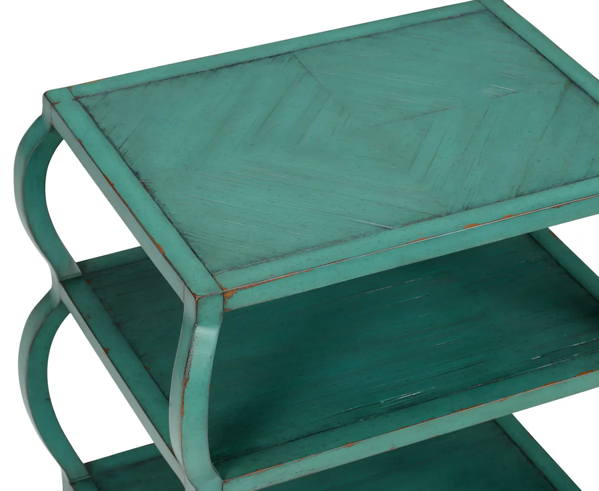 Wildwood Furniture 490125 Kate Tiered Table Teal Wildwood Furniture 490125 Kate Tiered Table Teal