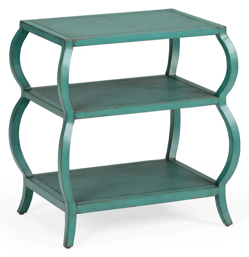 Wildwood Furniture 490125 Kate Tiered Table Teal Wildwood Furniture 490125 Kate Tiered Table Teal