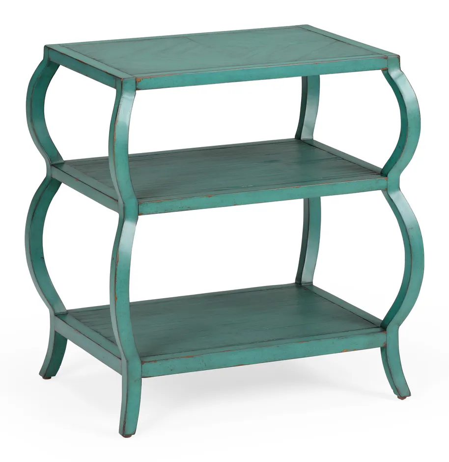 Wildwood Furniture 490125 Kate Tiered Table Teal Wildwood Furniture 490125 Kate Tiered Table Teal