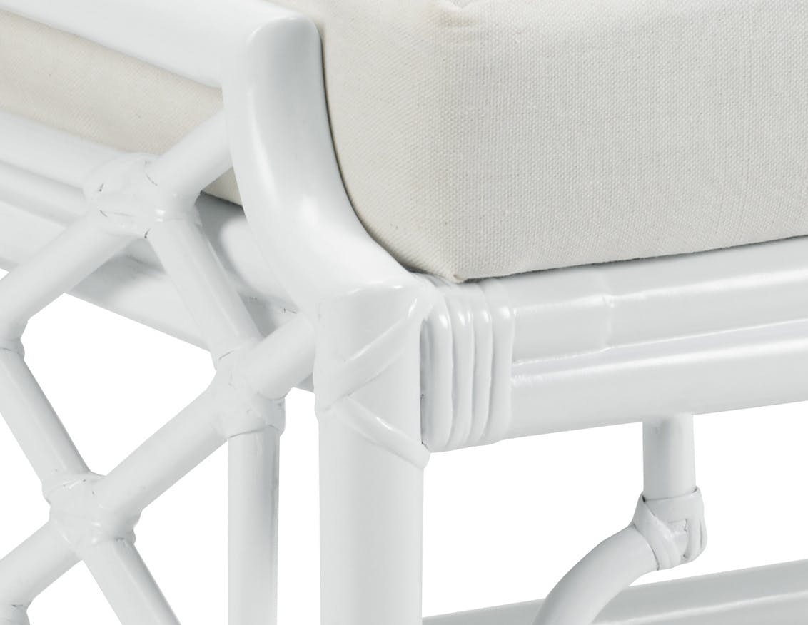 Wildwood Furniture 490446 Wild Palm Ottoman White Wildwood Furniture 490446 Wild Palm Ottoman White
