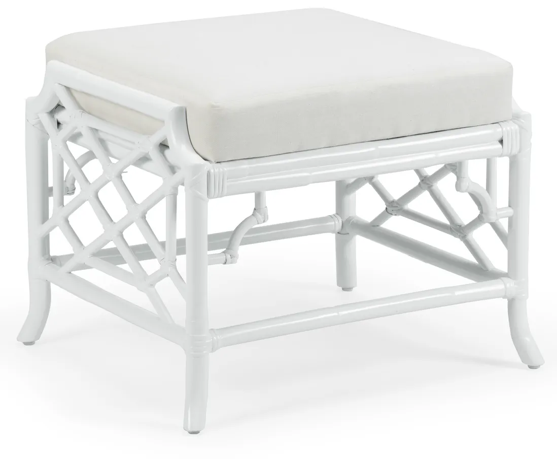 Wildwood Furniture 490446 Wild Palm Ottoman White Wildwood Furniture 490446 Wild Palm Ottoman White