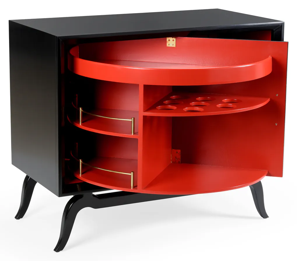 Wildwood Furniture 490477 Sinatra Drinks Cabinet Black Wildwood Furniture 490477 Sinatra Drinks Cabinet Black