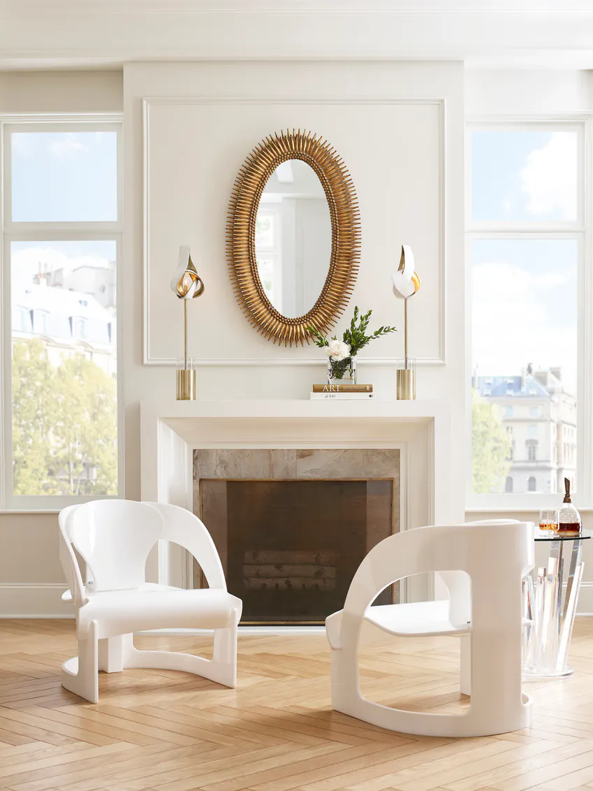 Wildwood Furniture 490586 Beverly Grove Acrylic Chair White Wildwood Furniture 490586 Beverly Grove Acrylic Chair White