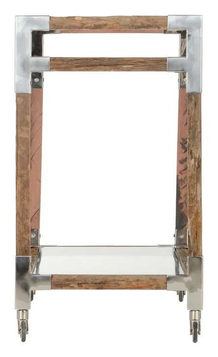 Wildwood Furniture 490610 Rustic Glam Bar Cart Large Wildwood Furniture 490610 Rustic Glam Bar Cart Large