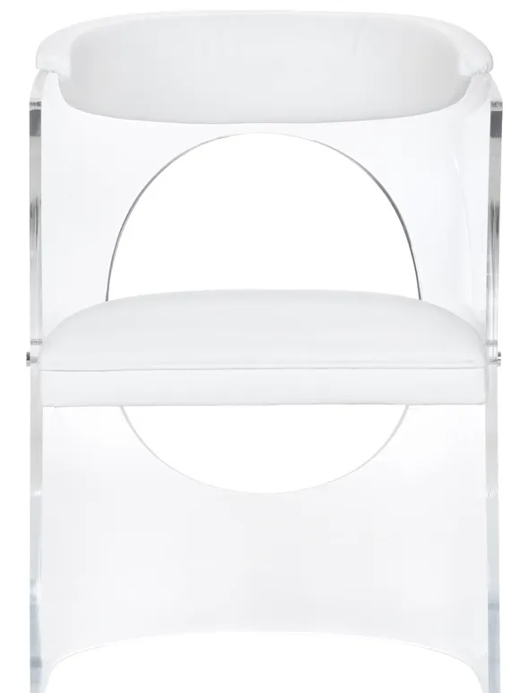 Wildwood Furniture 490625 Baran Barrel Back Chair White Wildwood Furniture 490625 Baran Barrel Back Chair White