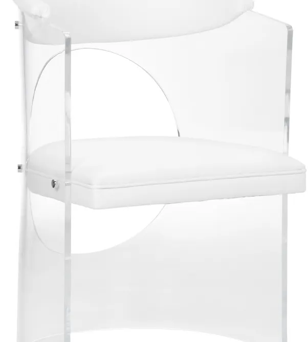Wildwood Furniture 490625 Baran Barrel Back Chair White Wildwood Furniture 490625 Baran Barrel Back Chair White