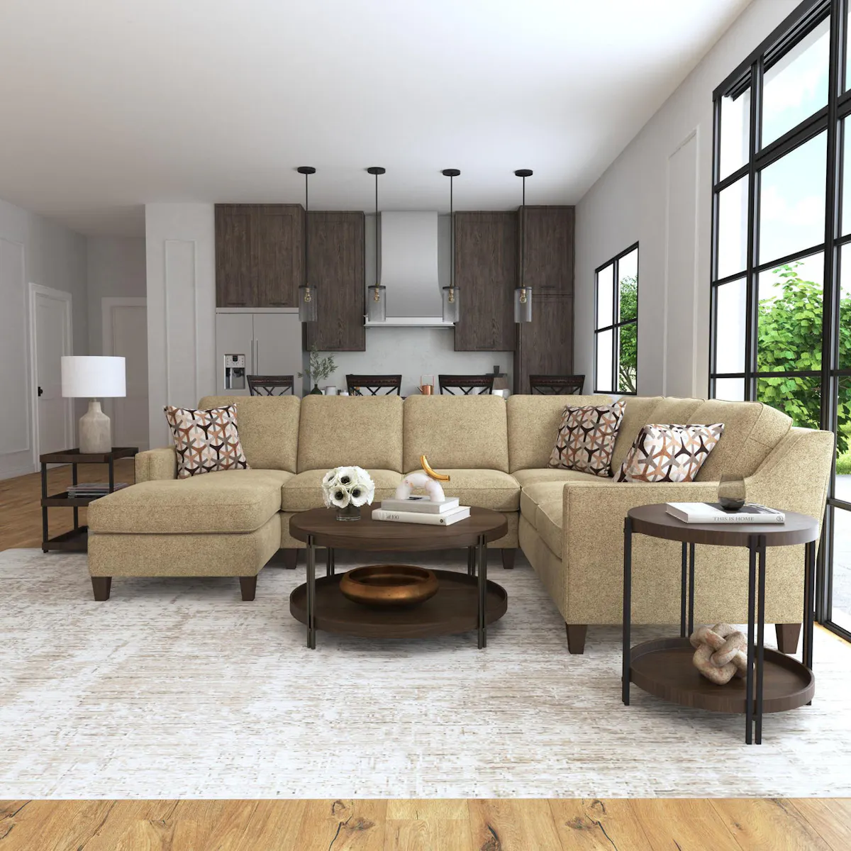 Flexsteel Furniture 5010-SECT Finley Fabric Sectional Flexsteel Furniture 5010-SECT Finley Fabric Sectional