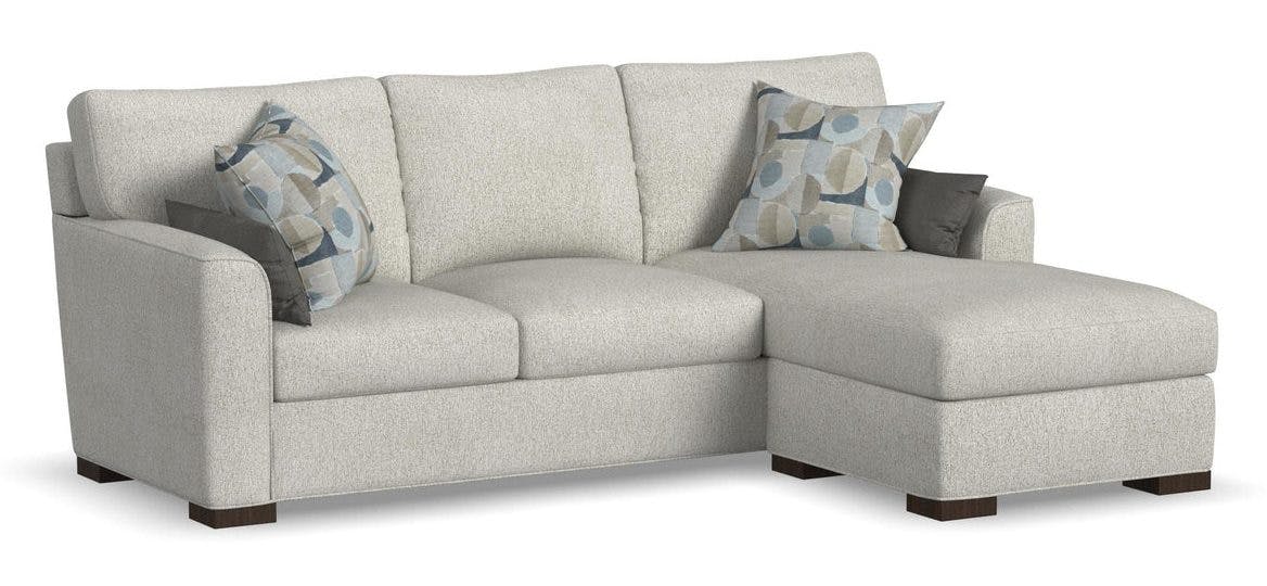 Flexsteel Furniture 5025-312 Jasper Fabric Reversible Chaise Sofa
