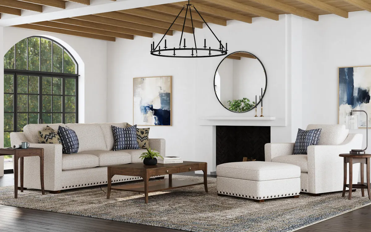 Flexsteel Furniture 7051-32 Milo Fabric Sofa Flexsteel Furniture 7051-32 Milo Fabric Sofa