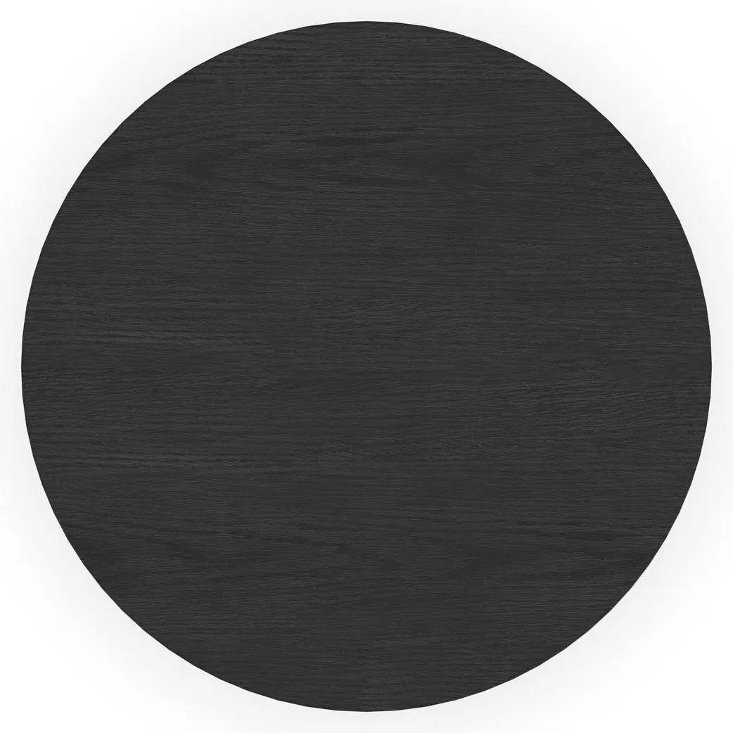Flexsteel Furniture W1027-02 Waterfall Black Round End Table Flexsteel Furniture W1027-02 Waterfall Black Round End Table