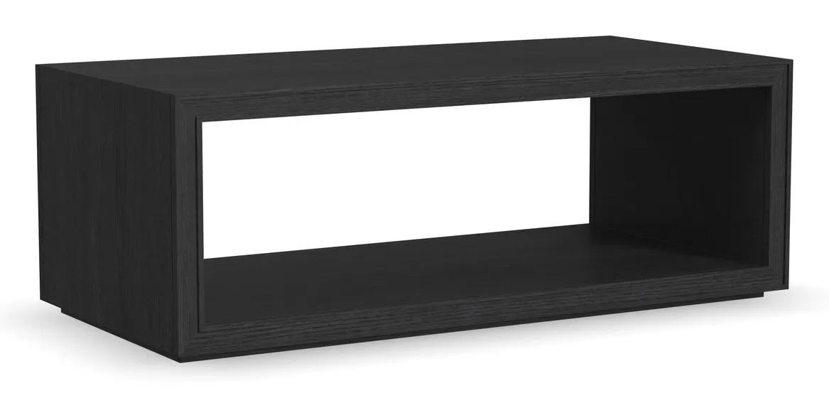 Flexsteel Furniture W1027-0311 Waterfall Black Rectangular Coffee Table with Casters Flexsteel Furniture W1027-0311 Waterfall Black Rectangular Coffee Table with Casters