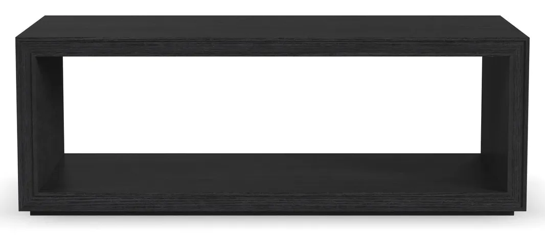 Flexsteel Furniture W1027-0311 Waterfall Black Rectangular Coffee Table with Casters Flexsteel Furniture W1027-0311 Waterfall Black Rectangular Coffee Table with Casters