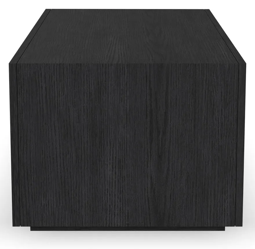 Flexsteel Furniture W1027-0311 Waterfall Black Rectangular Coffee Table with Casters Flexsteel Furniture W1027-0311 Waterfall Black Rectangular Coffee Table with Casters