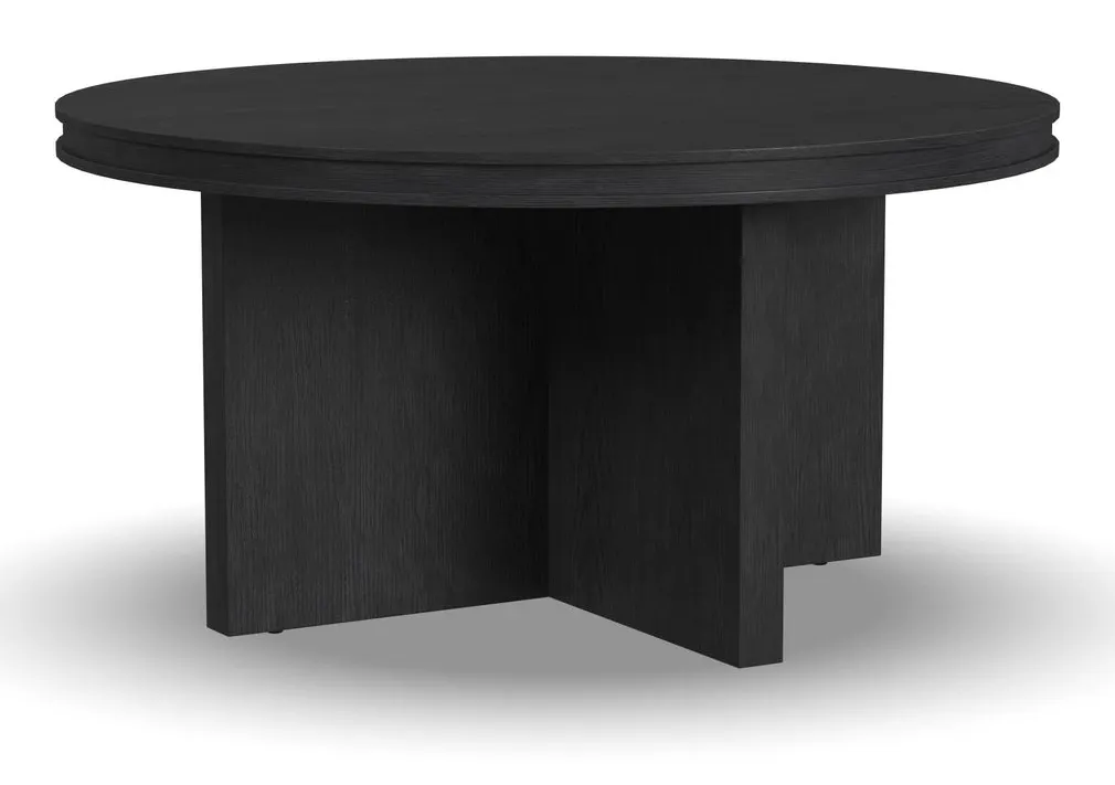 Flexsteel Furniture W1027-034 Waterfall Black Round Coffee Table Flexsteel Furniture W1027-034 Waterfall Black Round Coffee Table