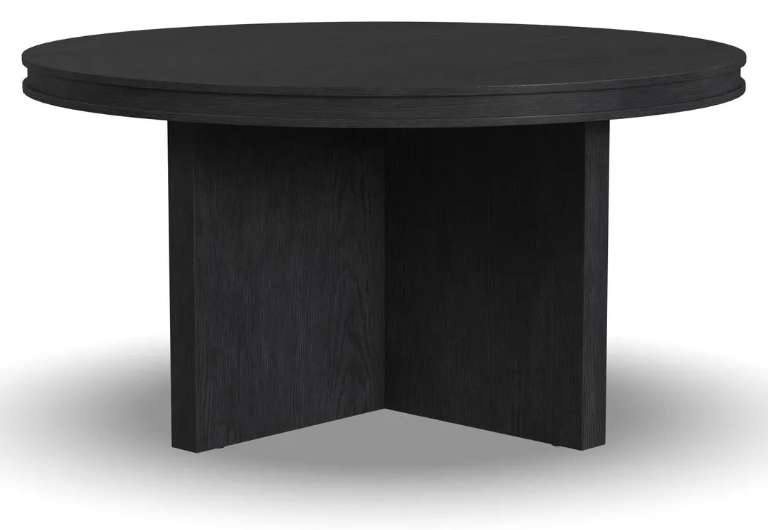 Flexsteel Furniture W1027-034 Waterfall Black Round Coffee Table Flexsteel Furniture W1027-034 Waterfall Black Round Coffee Table