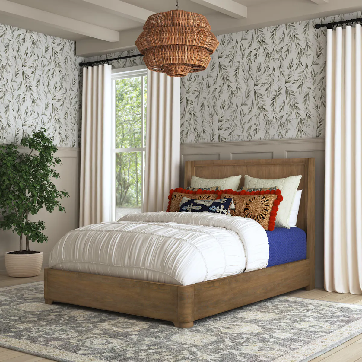 Flexsteel Furniture W1062-90Q Normandy Queen Panel Bed Flexsteel Furniture W1062-90Q Normandy Queen Panel Bed