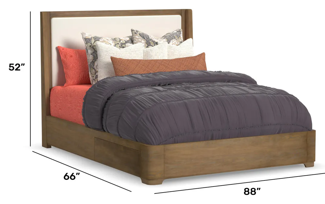 Flexsteel Furniture W1062-91QS Normandy Queen Upholstered Storage Bed Flexsteel Furniture W1062-91QS Normandy Queen Upholstered Storage Bed
