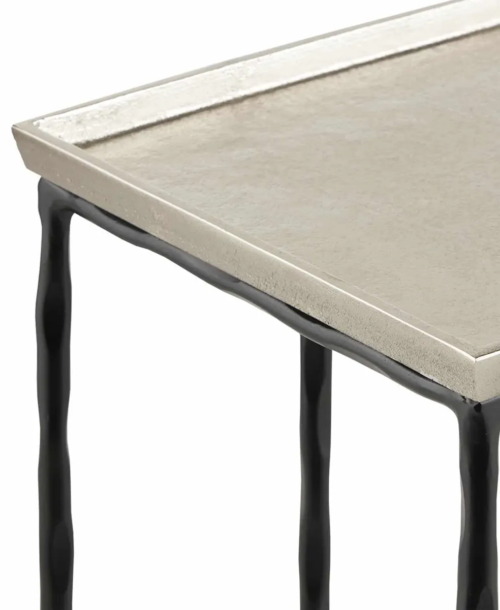 Currey and Company 4000-0134 Boyles Silver C Table Currey and Company 4000-0134 Boyles Silver C Table