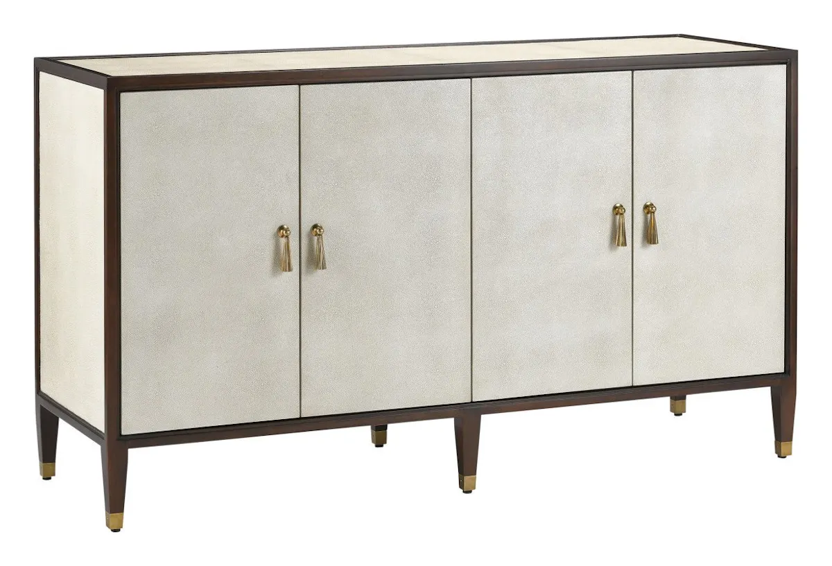 Currey and Company 3000-0142 Evie Shagreen Credenza Currey and Company 3000-0142 Evie Shagreen Credenza