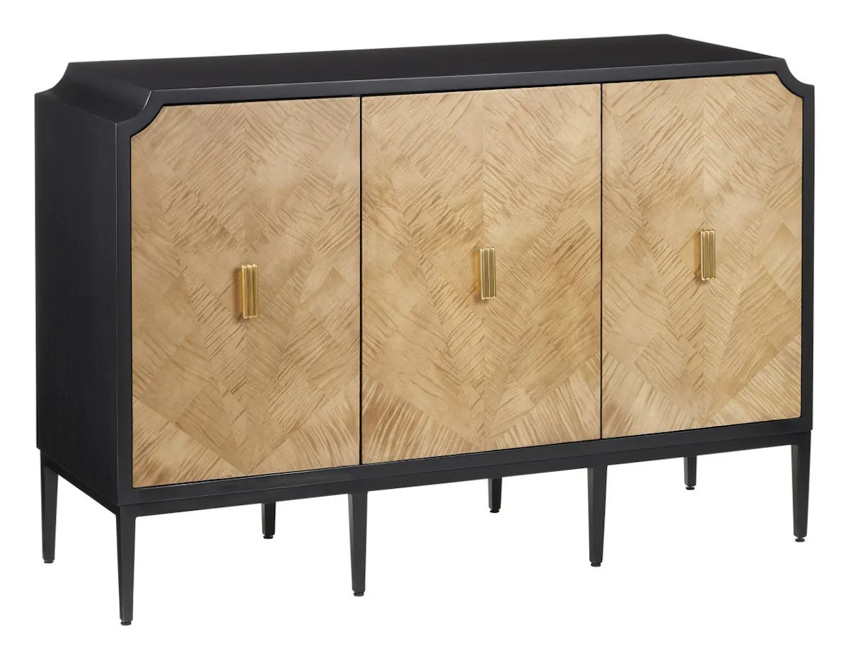 Currey and Company 3000-0270 Kallista Taupe Cabinet Currey and Company 3000-0270 Kallista Taupe Cabinet