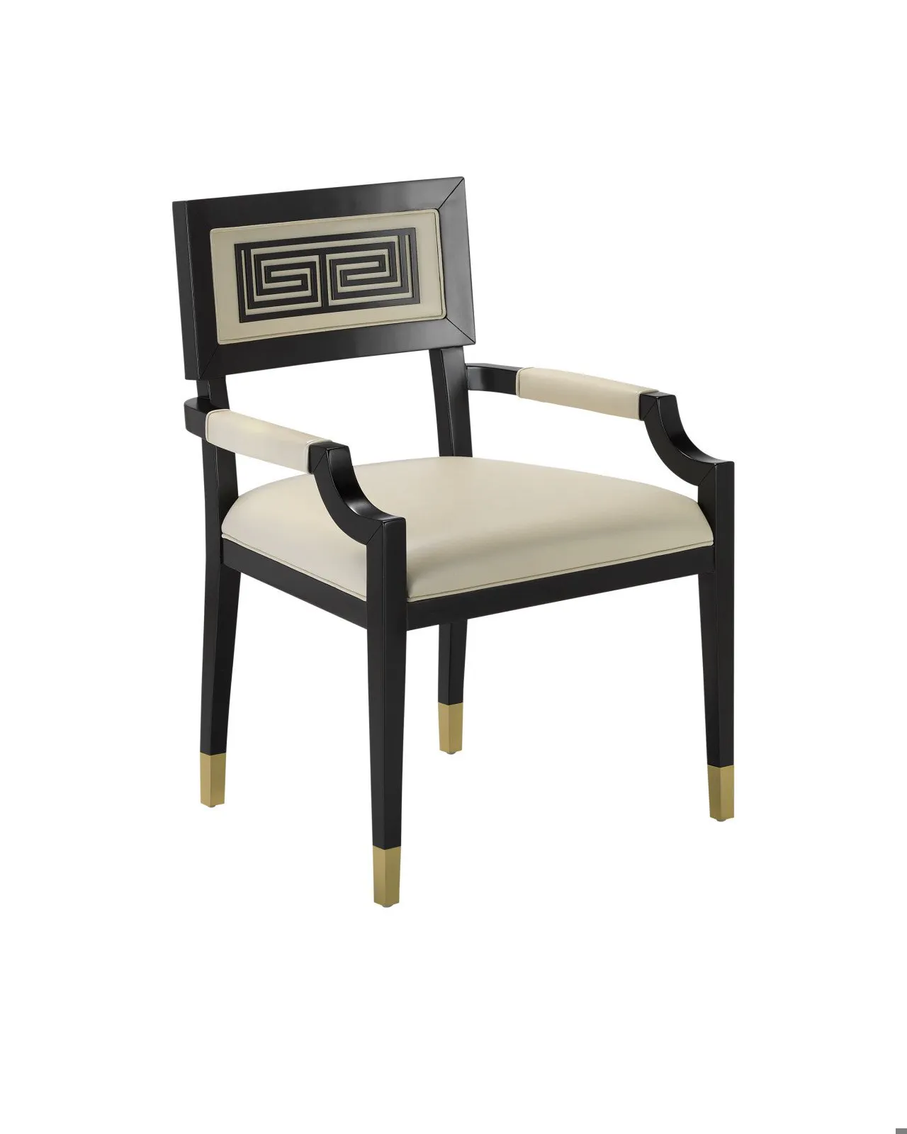 Currey and Company 7000-0322 Artemis Leather Armchair Milk