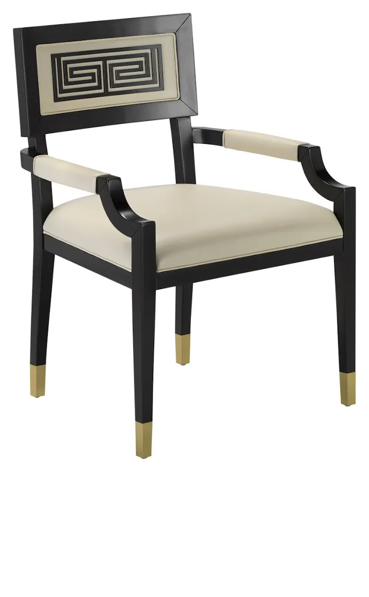 Currey and Company 7000-0322 Artemis Leather Armchair Milk Currey and Company 7000-0322 Artemis Leather Armchair Milk