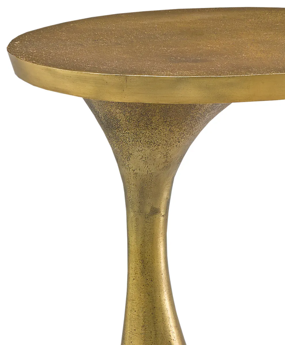 Currey and Company 4000-0074 Ishaan Brass Accent Table Currey and Company 4000-0074 Ishaan Brass Accent Table