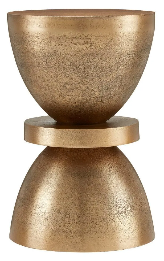 Currey and Company 4000-0132 Ivaan Brass Accent Table