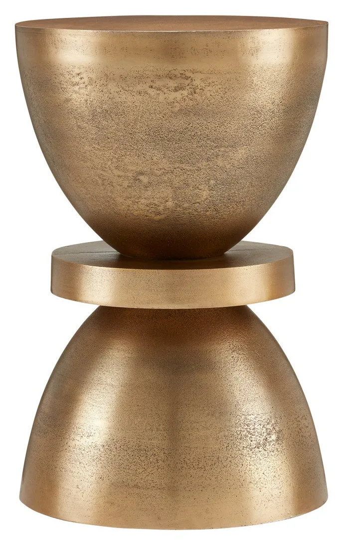 Currey and Company 4000-0132 Ivaan Brass Accent Table Currey and Company 4000-0132 Ivaan Brass Accent Table