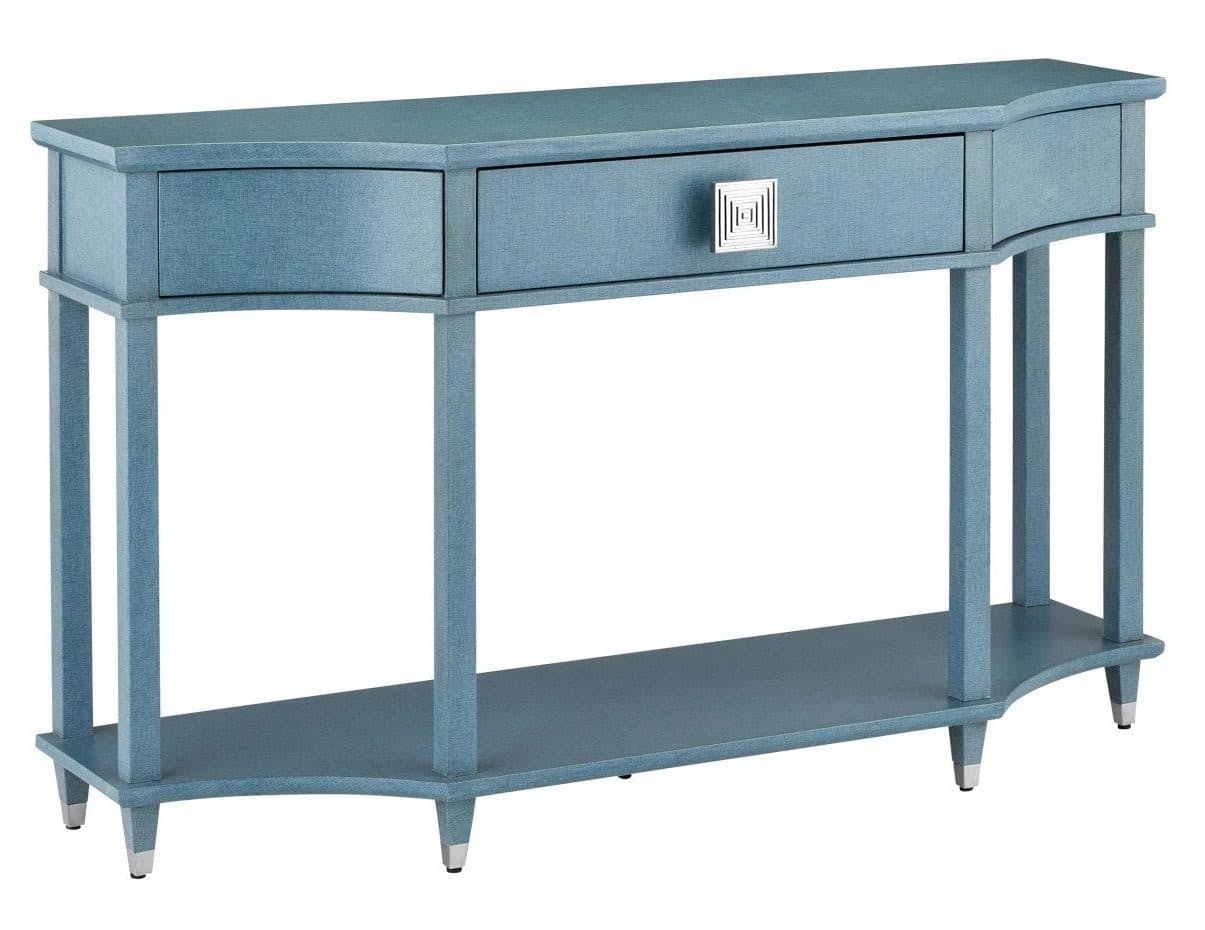 Currey and Company 3000-0283 Maya Blue Console Table