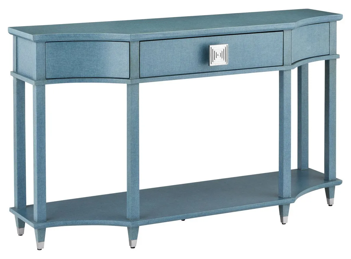 Currey and Company 3000-0283 Maya Blue Console Table Currey and Company 3000-0283 Maya Blue Console Table