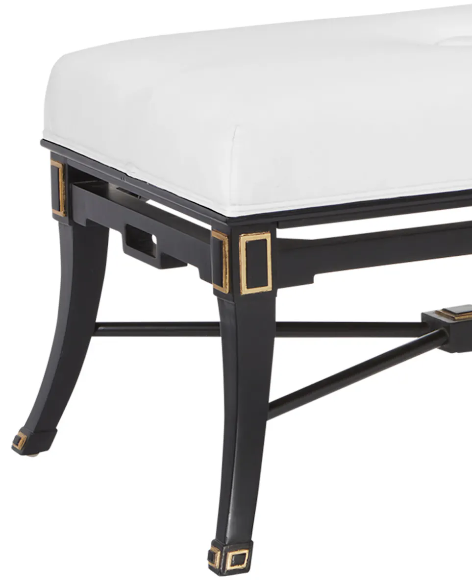 Currey and Company 7000-0491 Scarlett Black Bench Muslin Currey and Company 7000-0491 Scarlett Black Bench Muslin