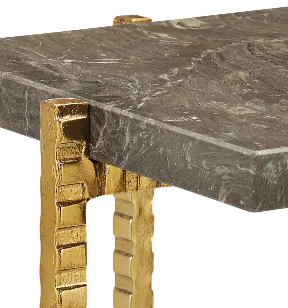 Currey and Company 4000-0171 Flying Marble Gold Drinks Table Currey and Company 4000-0171 Flying Marble Gold Drinks Table