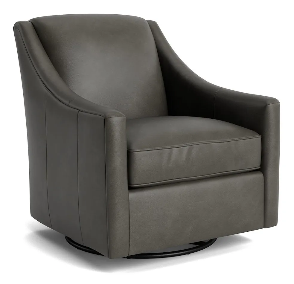 Bassett Furniture 1044-05L Corinna Leather Swivel Chair