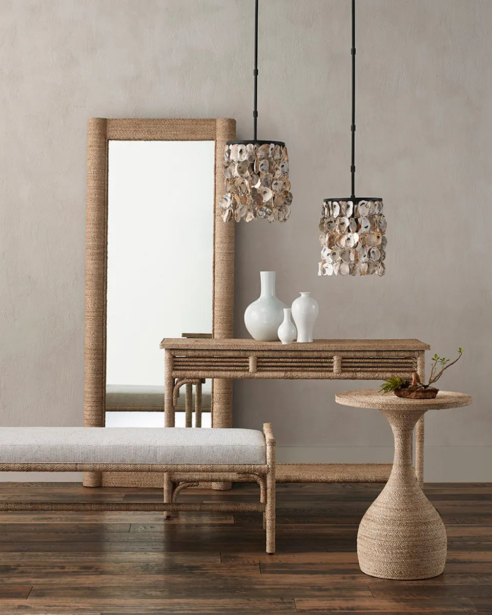 Currey and Company 3000-0012 Olisa Rope Console Table Currey and Company 3000-0012 Olisa Rope Console Table