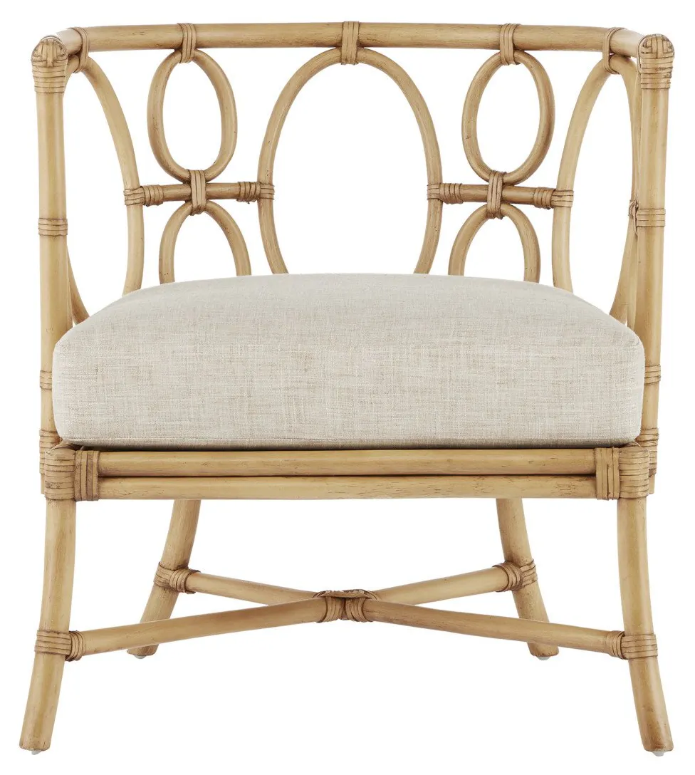 Currey and Company 7000-0582 Tegal Natural Chair, Finn Natural Currey and Company 7000-0582 Tegal Natural Chair, Finn Natural