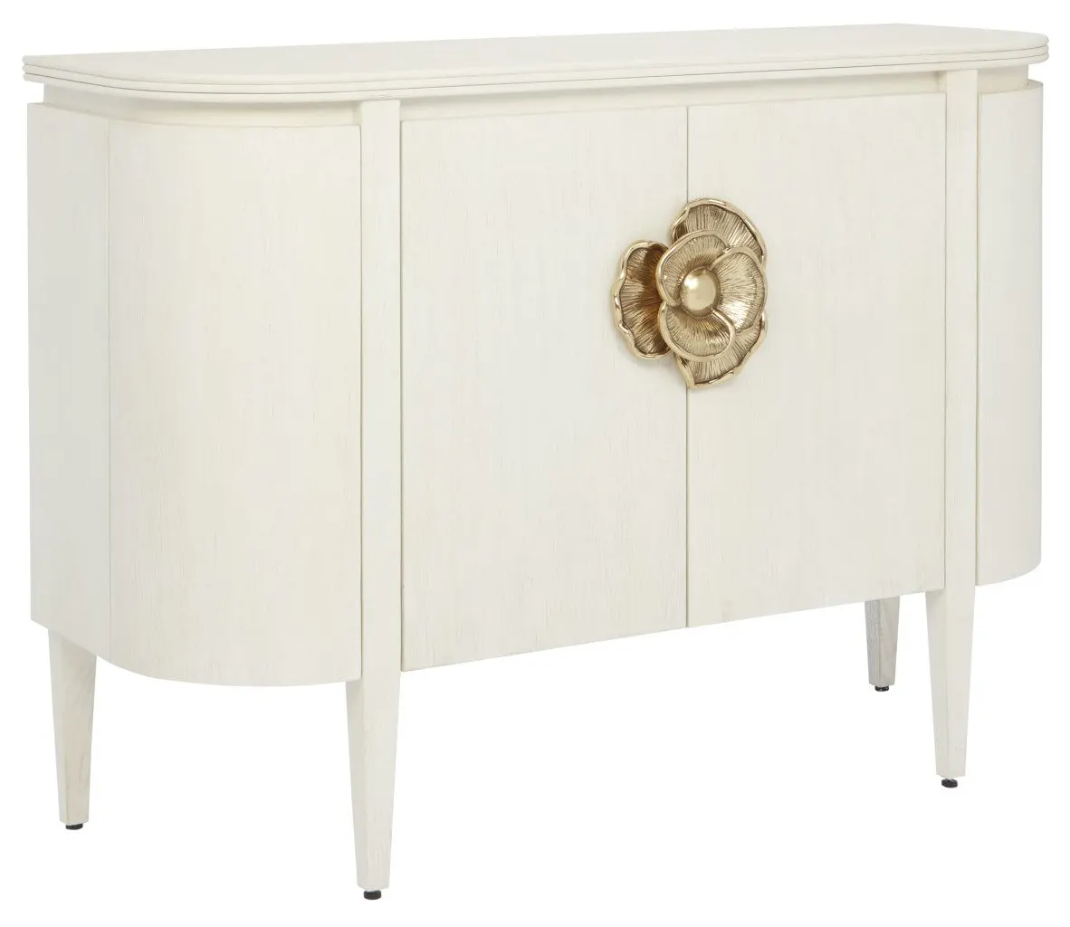 Currey and Company 3000-0201 Briallen White Demi-Lune Cabinet Currey and Company 3000-0201 Briallen White Demi-Lune Cabinet