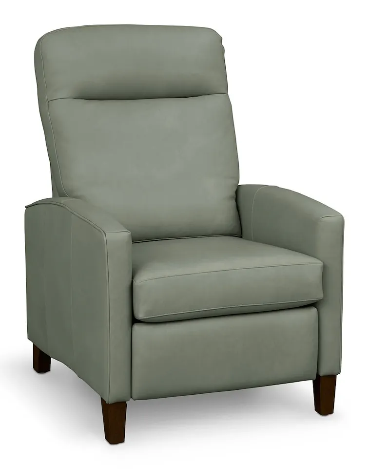 Bassett Furniture 1342-3L Emmett Leather Track Arm Power Recliner Bassett Furniture 1342-3L Emmett Leather Track Arm Power Recliner