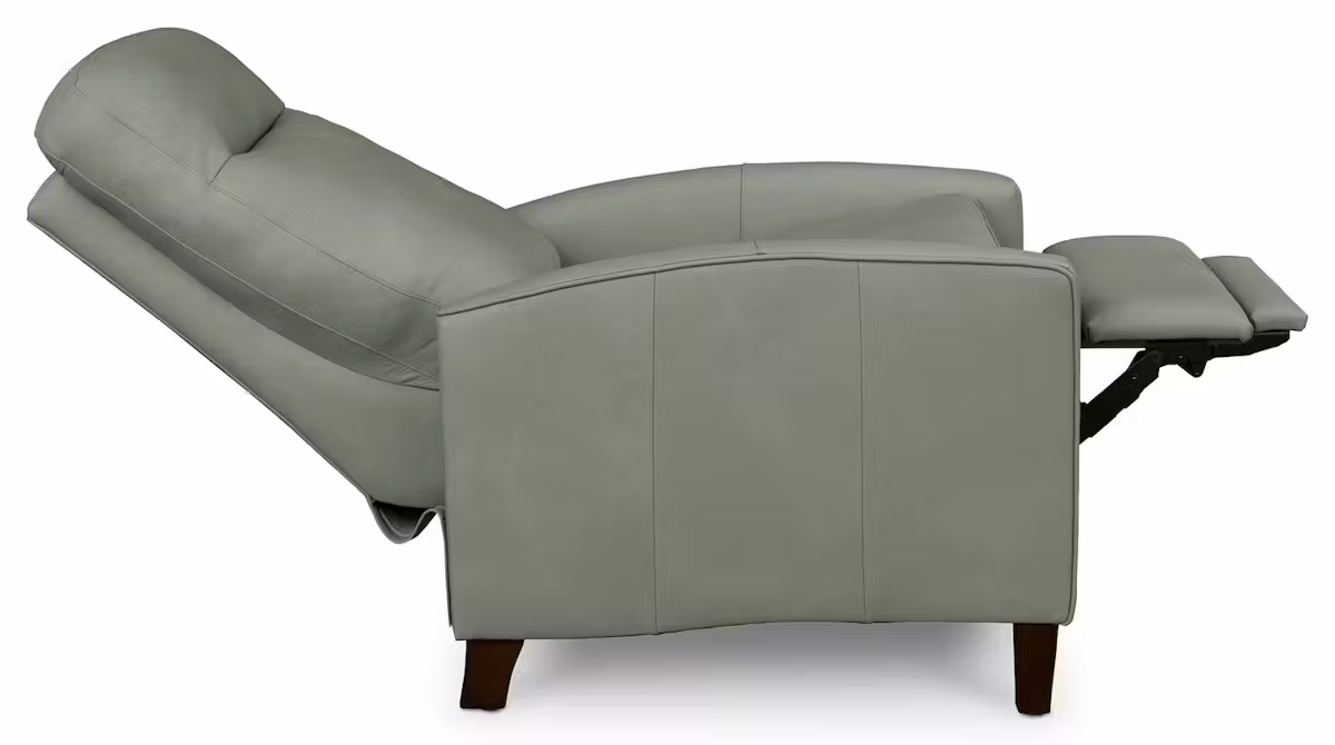 Bassett Furniture 1342-3L Emmett Leather Track Arm Power Recliner Bassett Furniture 1342-3L Emmett Leather Track Arm Power Recliner