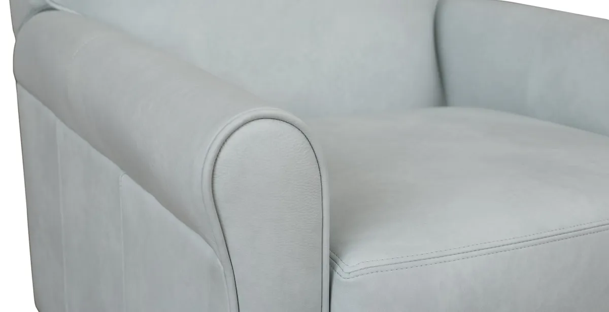 Bassett Furniture 1346-3TL Nelson Leather Sock Arm Power Recliner Bassett Furniture 1346-3TL Nelson Leather Sock Arm Power Recliner