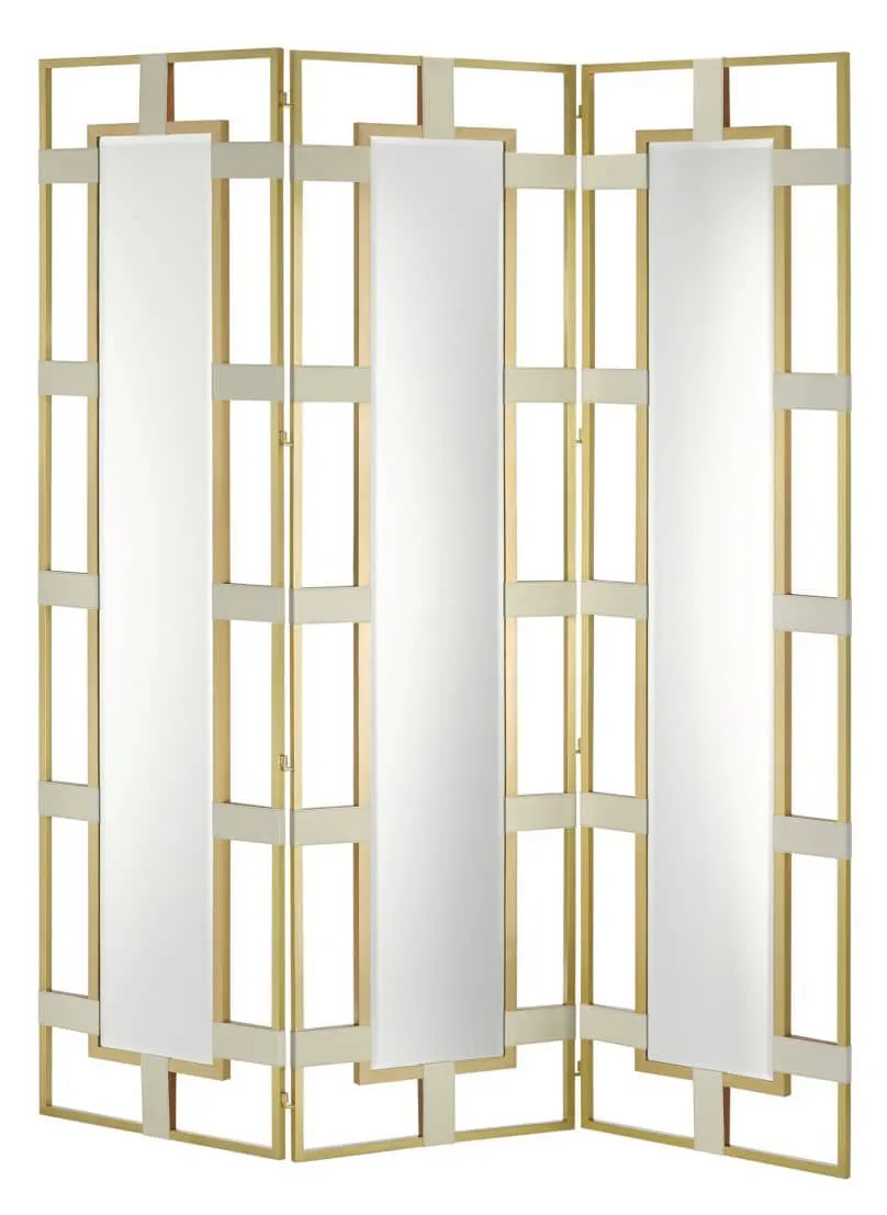 Currey and Company 1000-0084 Camille Brass Screen