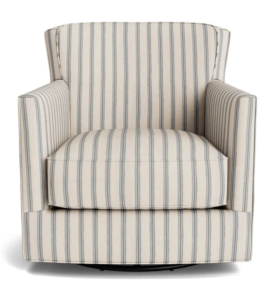 Bassett Furniture 1745-05 New American Living Thin Track Arm Swivel Chair