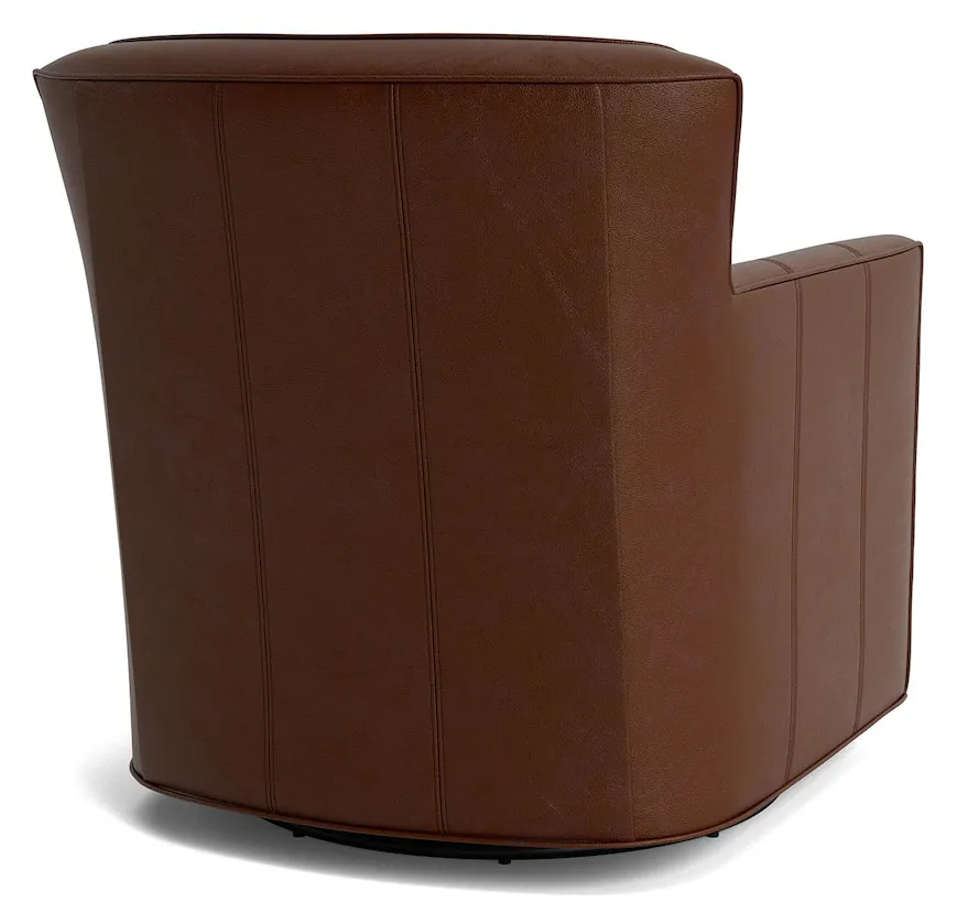 Bassett Furniture 1745-05L New American Living Leather Thin Track Arm Swivel Chair Bassett Furniture 1745-05L New American Living Leather Thin Track Arm Swivel Chair