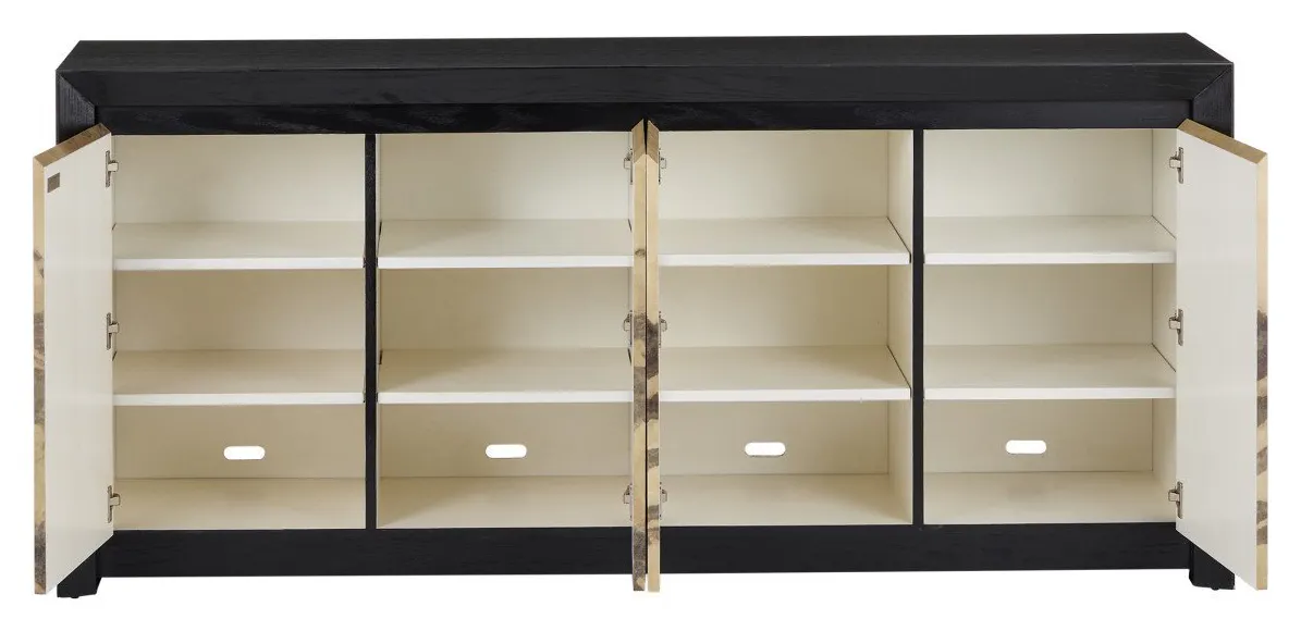Currey and Company 3000-0032 Karlson Faux Vellum Credenza Currey and Company 3000-0032 Karlson Faux Vellum Credenza