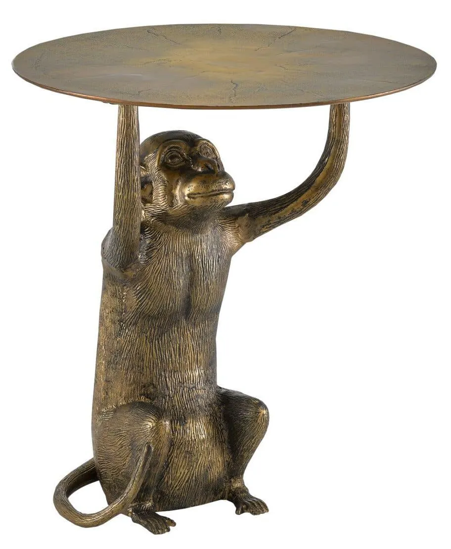 Currey and Company 4000-0118 Abu Gold Accent Table