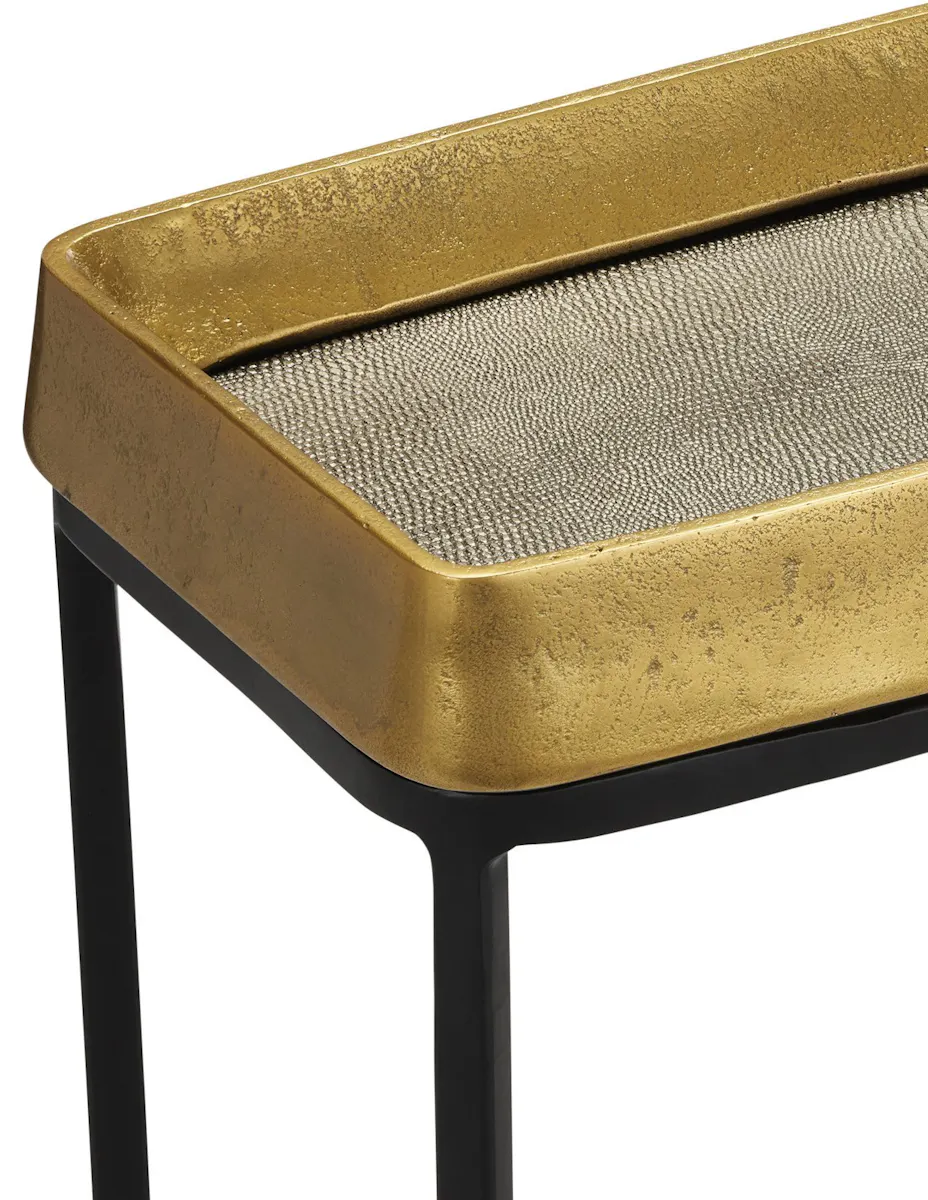 Currey and Company 4000-0148 Tanay Brass Side Table Currey and Company 4000-0148 Tanay Brass Side Table