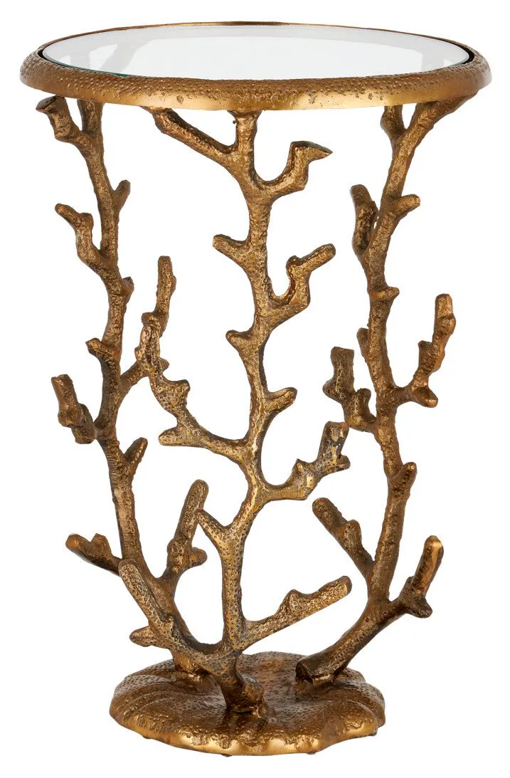 Currey and Company 4000-0141 Coral Brass Accent Table Currey and Company 4000-0141 Coral Brass Accent Table