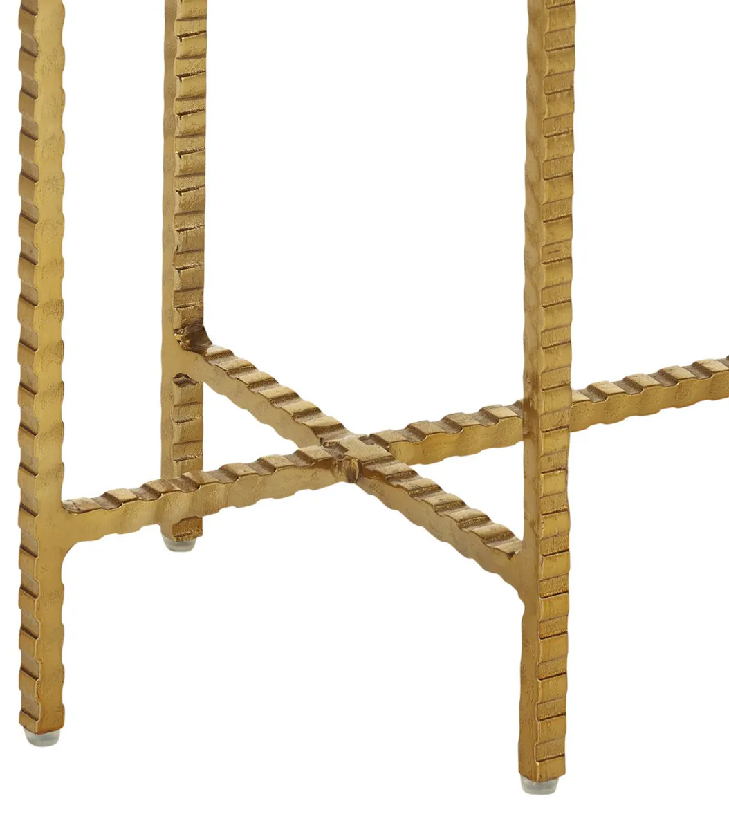 Currey and Company 4000-0172 Flying Marble Gold Side Table Currey and Company 4000-0172 Flying Marble Gold Side Table