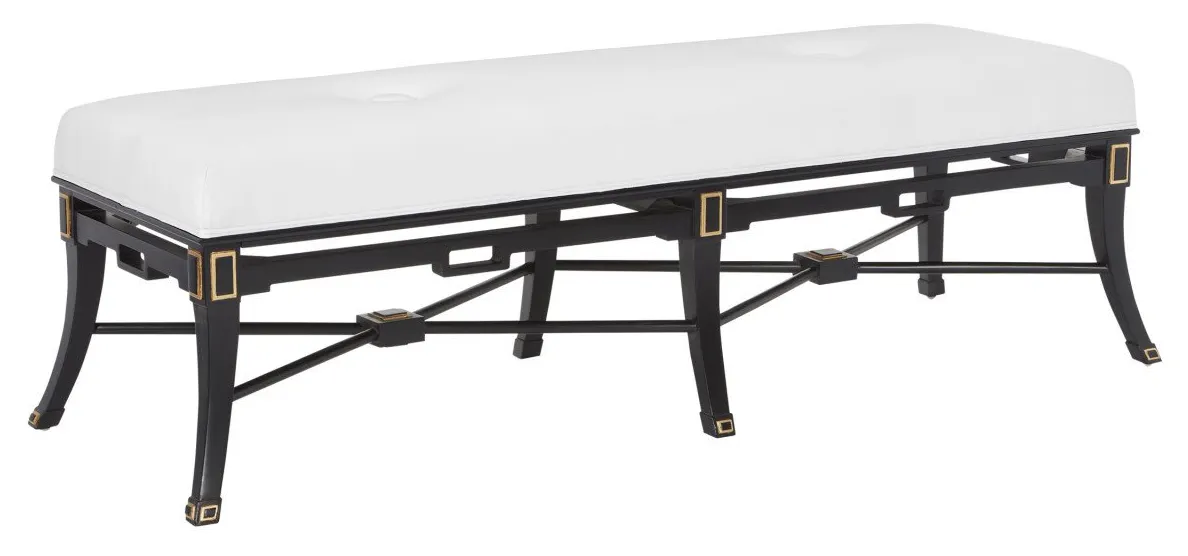 Currey and Company 7000-0491 Scarlett Black Bench Muslin Currey and Company 7000-0491 Scarlett Black Bench Muslin